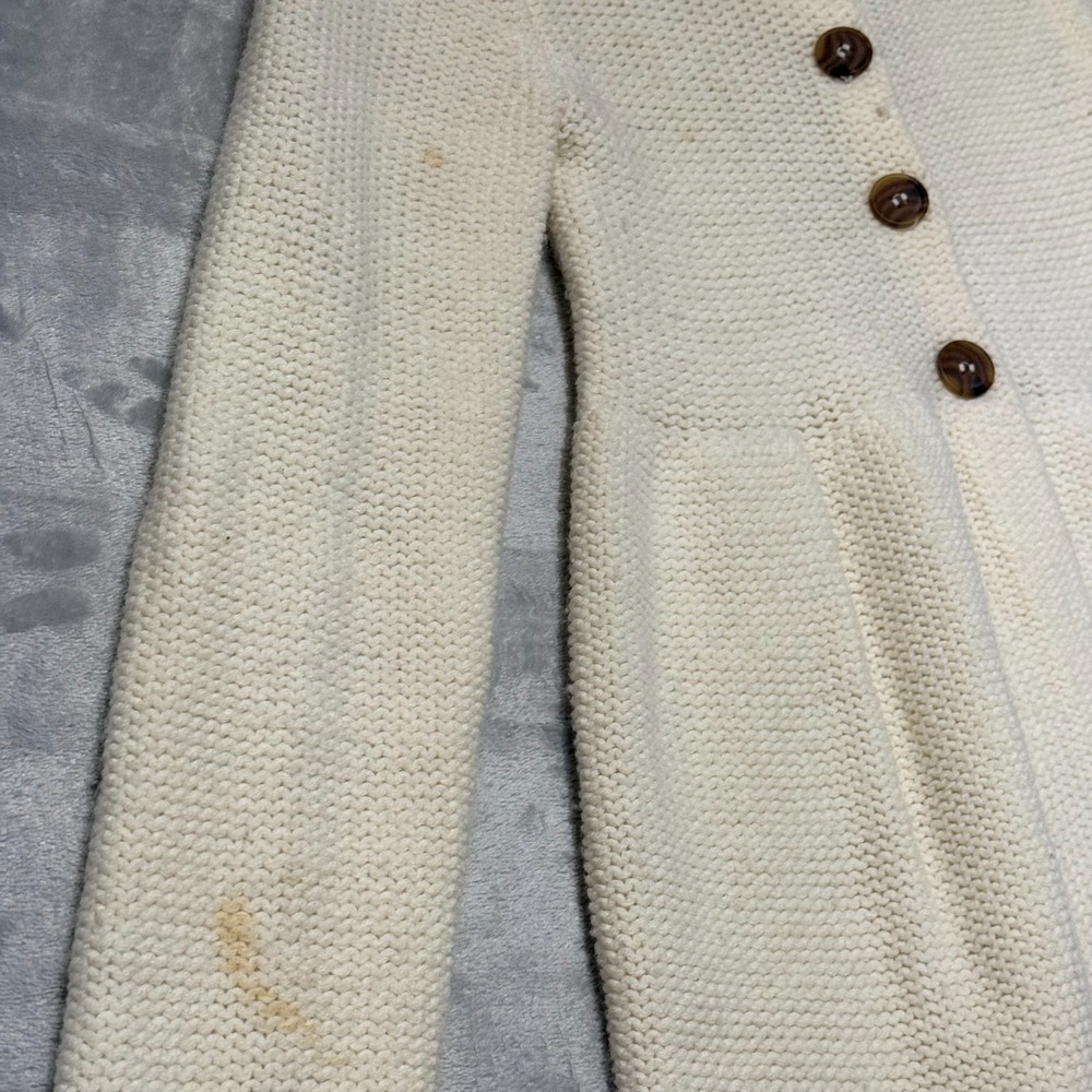 Energie Y2K Women's Sz M Button Front Hooded HighWaist Babydoll Cardigan Sweater - Picture 6 of 12